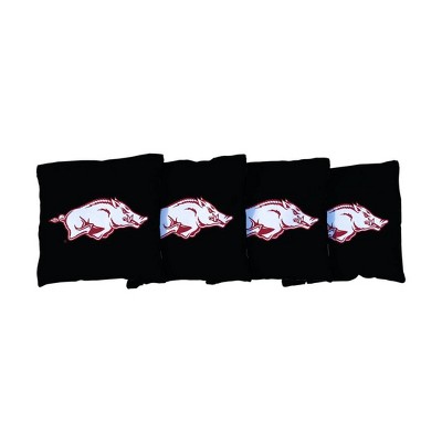 NCAA Arkansas Razorbacks Corn-Filled Cornhole Bags - Black