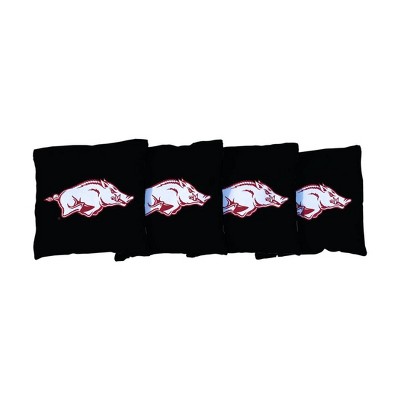 NCAA Arkansas Razorbacks Corn-Filled Cornhole Bags - Black