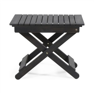 XINGHANZHENXUAN Outdoor Folding Wooden Side Table for Patio, Garden & Camping - 1 of 4