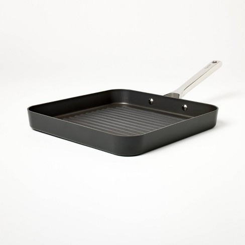 All Clad - HA1 Hard Anodized Nonstick Cookware, Square Grill, 11 inch