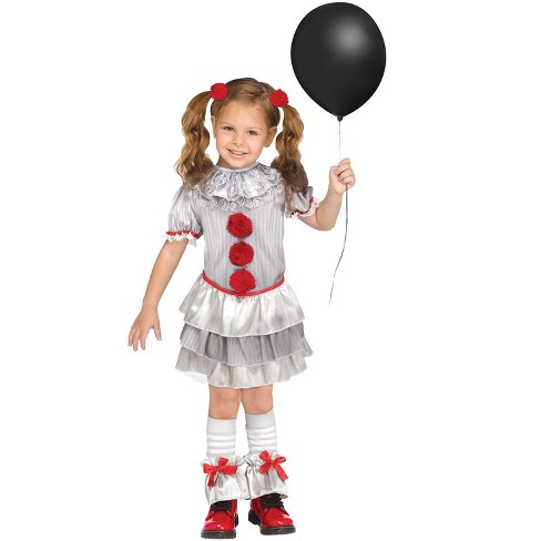 Fun World Carnevil Clown Toddler Girls' Costume, X-large (4-6) : Target