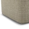 Isadora Square Woven PET Polyester Pouf Cream/Natural - WyndenHall: Indoor/Outdoor, UV Resistant, No Assembly Required - 4 of 4