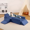 12pcs Modular Kids Play Couch, Boys Girls Toddler Child Sofa Couch, Versatile Kid DIY Creativing Playroom Bedroom, Convertible Foam & Floor Cushion - 4 of 4