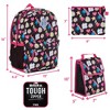 CLUB LIBBY LU Heart Love Peace Sign Graffiti Art Backpack Set for Girls, 16 inch, 6 Pieces - 3 of 4