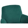 Kumasinova 360° Swivel Accent Chair,Faux Fur/Velvet/Teddy Barrel Chairs with Gold Iron Base,Comfy Reading Chair with Arm for Living Room&Bedroom - 3 of 4