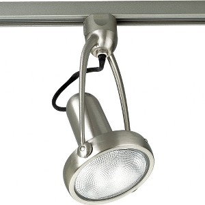 Progress Lighting, Illuma-flex, 1 Light, Wall Light, Brushed Nickel, Porcelain Shade - 1 of 2