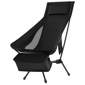 Tangkula Ultra-Lightweight Camping Chair Portable Lawn Chair w/Triangular Aluminum Frame - 1 of 4