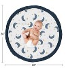 Sweet Jojo Designs Boy or Girl Gender Neutral Unisex Baby Tummy Time Playmat Bear and Moon Blue and Gold - 4 of 4