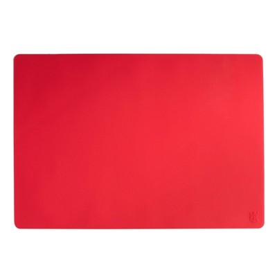 red silicone baking mat