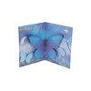 Unique Bargains Greeting Card Rose Butterfly Paper 5.9"x4.4"x0.4" 1 Pc - 3 of 4