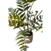 Artificial Plant – Fern 28 Inch – Decorative Greenery in Cement Pot By Kalalou - 3 of 3
