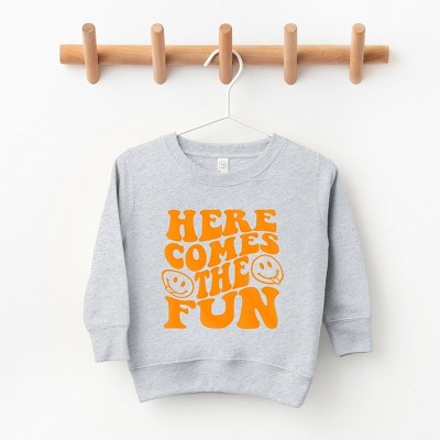 The Juniper Shop Here Comes The Fun Puff Print Youth Ultra-Soft Graphic Sweatshirt