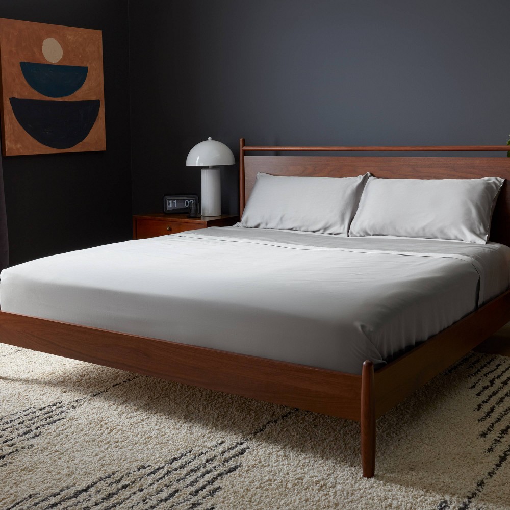 Photos - Bed Linen Tempur-Pedic Queen 400 Thread Count Cool Luxury Sheet Set Gray