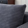 137" Corduroy Modular Sectional Cloud Sofa with Cup Holders - 4 of 4