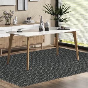 TROPOW Area Rug for Dining Machine Washable Non-Slip Low Pile Carpet Modern Boho Ultra Soft Large Rugs No-Shedding Easy-Clean Contemporary Area Rug - 1 of 4