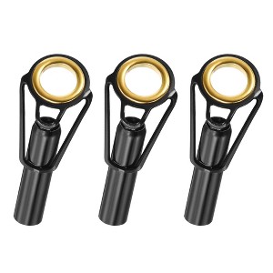 Unique Bargains Stainless Steel Ring Guide Fishing Rod Tip Repair Kits 3 Pcs - 1 of 4