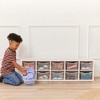 ECR4Kids Streamline 10 Cubby Tray Cabinet with 10 Scoop Front Storage Bins, 2x5, White Wash - 4 of 4