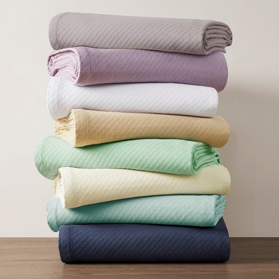 Navy Blue King Size Cotton Machine Washable Blanket