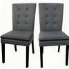 Christopher Knight Home Freya Contemporary Upholstered Tufted Dining Chairs (Set of 2) - 3 of 4