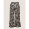 Clotth Women's Leopard Print Pants - High Waisted Cheetah Trousers, Baggy Sweatpants, Gothic Long Pants with Stripes, Street Fashion - 4 of 4
