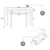 47" Modern Mirrored Console Table with Storage Drawer, Half-Moon Entryway Table for Hallway, Dressing Room, or Living Room–The Pop Home - 4 of 4
