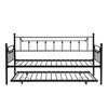 Twin Size Metal Daybed with Trundle for Bedroom - 3 of 4