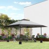 Outsunny 13' x 13' Pop Up Canopy Tent, UV50+ Instant Tents for Parties, Height Adjustable, with Wheeled Carry Bag and 4 Sand Bags - 2 of 4