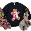 Gingerbread Polka Dot Patchwork Print - Women's Graphic Sweatshirt - 3 of 4