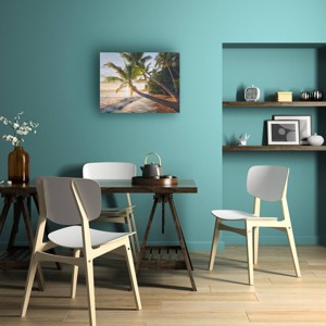 Trademark Fine Art Stefan Hefele Paradise Shore Wood Slat Art - 1 of 4