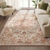5x7 FT Vintage Traditional Area Rug - Non-Slip Low Pile Carpet, Soft Machine Washable Home Decor - 2 of 4