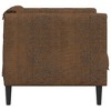 vidaXL Brown Faux Suede Leather Armchair - Modern Lounge Chair with Comfortable Cushion for Living Room/Office - 4 of 4