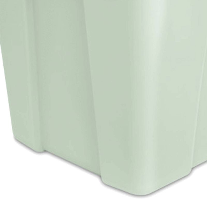 Sterilite 20 Gallon Latch Tote Home or Office Storage Organizer Container Stackable Plastic Bins with In Molded Handles, Mindful Mint, 6-Pack, 5 of 6
