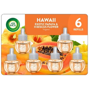 Air Wick Plug-in Scented Oil Air Freshener Refills - Hawaii - 120oz/6ct - 1 of 1