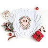 Simply Sage Market S.W.Smiley Retro Smiley Face Christmas Vibes Sweatshirt - 3 of 4