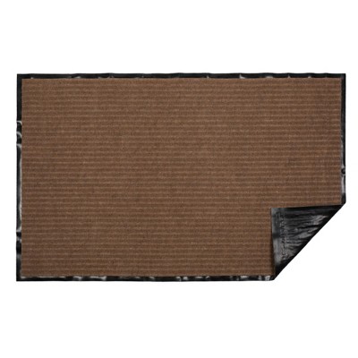 Seasonal Charm Ribbed Polypropylene Doormat 30x48 - Brown