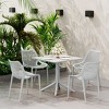 WestinTrends Playa 31.5" Square Plastic Outdoor Patio Dining Table for 4 - 2 of 4
