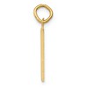 Black Bow Jewelry 14k Yellow Gold, Athletic Collection Medium Polished Number 4 Pendant - 2 of 4