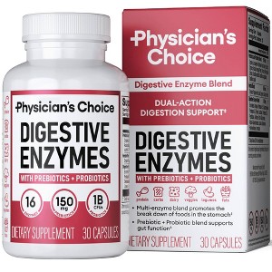 Physician's Choice Digestive Enzyme Probiotic Capsules - 30ct - 1 of 4