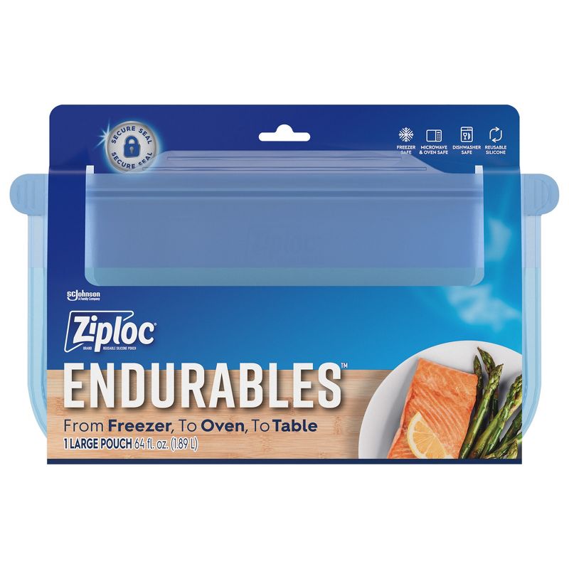 Ziploc Endurables Reusable Silicone Food Storage Pouch - Large &#8211; 64 fl oz, 5 of 27