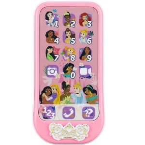 eKids Disney Princess Toy Phone for Kids, Toddler Toys with Preschool Learning Activities – Pink (DP-160.EEv24ECB) - 1 of 4