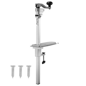 VEVOR Commercial Can Opener, Heavy-Duty Manual Tabletop Cans Opener for Cans Up to 11.8 in Height, Height-Adjustable, Silver - 1 of 4