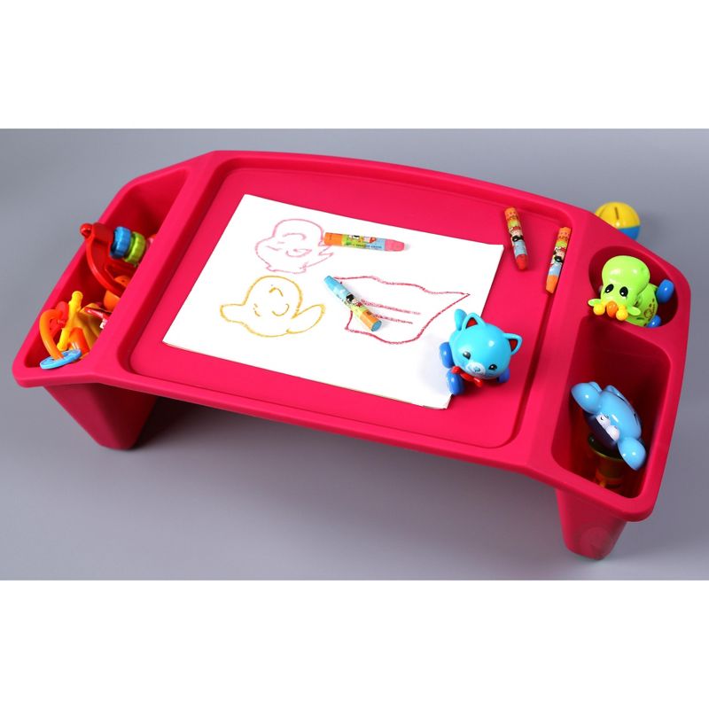 Basicwise Kids Lap Desk Tray, Portable Activity Table, 3 of 7