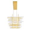 CWI Lighting Gondola LED Chandelier With Satin Gold Finish - 2 of 3