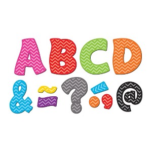 Teacher Created Resources® Chevron Funtastic Font 3" Magnetic Letters, 67 Pieces - 1 of 3