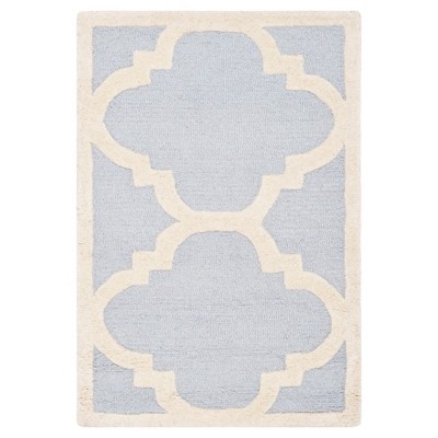 Landon Texture Wool Rug - Light Blue / Ivory (2'x3') - Safavieh