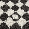 Hauteloom Kieu Black & White Checkered Shag Rug - 4 of 4
