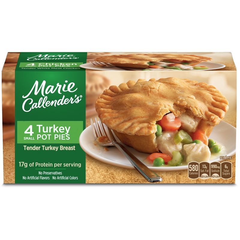 Marie Callender&#39;s Frozen Turkey Pot Pie - 40oz/4ct, 1 of 6