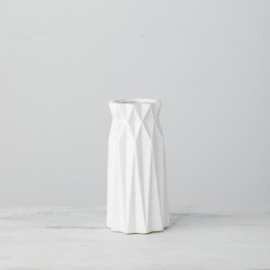 Sullivans Origami White Decorative Vase - 1 of 4