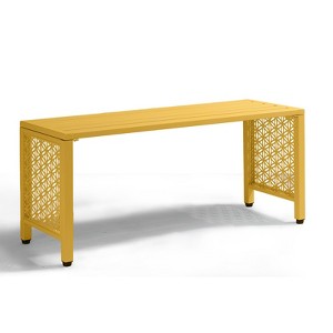 Karl Home | 39.3-Inch Patio Metal Bench - 1 of 4