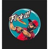 Frisbee Disc "Flick It!" Adult Crew Neck Short Sleeve Tee - 2 of 2